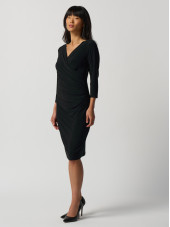 233305 Dress - Black, True Emerald (Joseph Ribkoff)